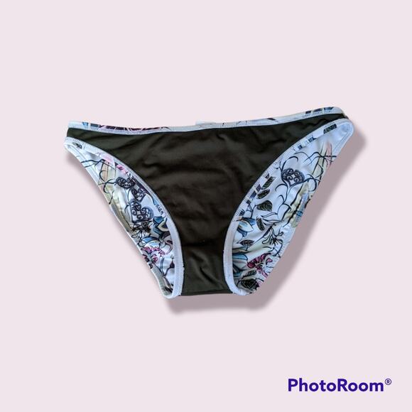 Lucky Brand White with Floral Bikini Bottoms L - Picture 3 of 5